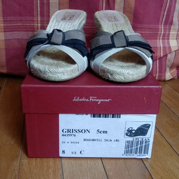 Salvatore Ferragamo 8.5C Grisson espadrille - Picture 2 of 10